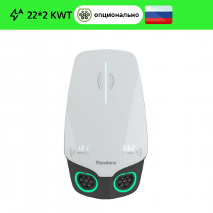 Pandora Wall-E DUO AC (переменный ток) 2х22 кВт (разъемы 2 кабеля GB/T/Tesla /Type1/Type2)