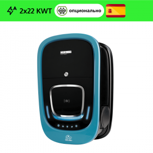 Зарядная станция Orbis VIARIS COMBI + трехфазная 2х22 кВт с розетками T2 с затвором