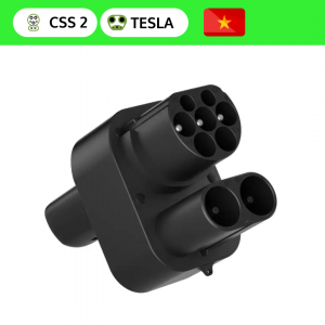 Адаптер разъемы Tesla US — CCS2 + Type2